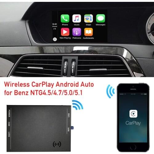 For C class W204 Carplay wireless interface decoder box facelift comand head unit radio NTG4.5 4.7 system factory screen upgrade