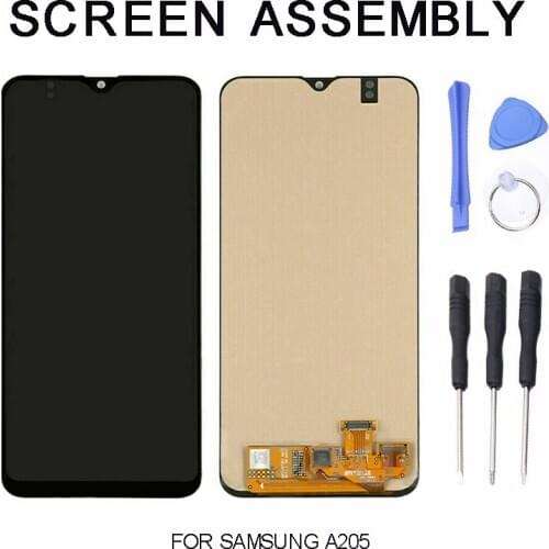 For S-amsung Galaxy A20 A205 1pc High Quality LCD Screen Replacement Set Mobile Phone Screens Assembly Pohiks