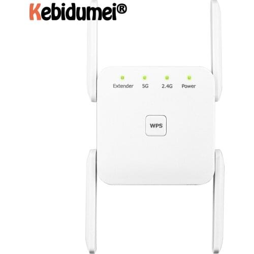 Hot 2.4G 5G Wireless WiFi Repeater Wi Fi Booster 1200 Mbps WiFi Amplifier Wi-Fi 5 ghz Signal Long Range Extender Access Point