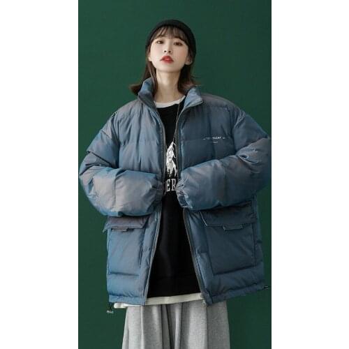 Cotton Coat Womens Winter Design Sense Niche 2021 New Clothes Explosion Style Zipper Cotton Coat Female Popular Padded Clothing