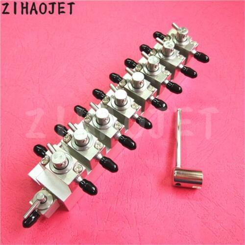 Inkjet printer metal ink valve 3 ways for Flora Infinity Gongzheng Thunder-jet Zhongye Allwin Aluminum clean device 4 6 8 units