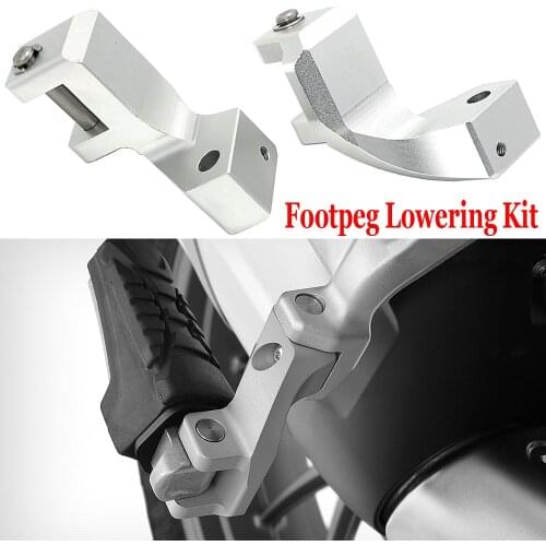 Foot peg Motorcycle Passenger Footpeg Lowering Kit For BMW R1200GS LC ADV 2013-2018 R1250GS ADV 2019 2020 S1000XR 2015-2019