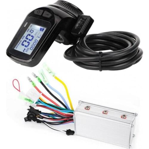 24/36/48V 350W Electric Scooter Motor Controller LCD Display Thumb Throttle Kit Bicycle Display Speed E-Bike Motors Controller