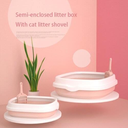 Litter Box Wholesale Cat Litter Box Automatic Cat Litter Box Semi-enclosed Cat Toilet Shovel Feces Officer Anti-splashing Cat