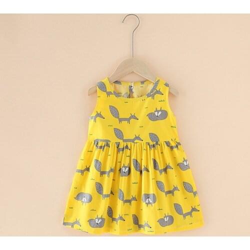 Infant Newborn Baby Girls Summer Dresses Girl Dress Cotton Sleeveless A-Line Dresses Casual Clothing Mini Princess Clothes 0-4Y