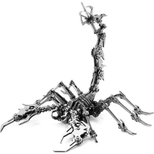 3D Metal Puzzle DIY Model Kit Detachable 3D Puzzle Suitable for Children 10-12 Years Old Desktop Decoration Scorpion