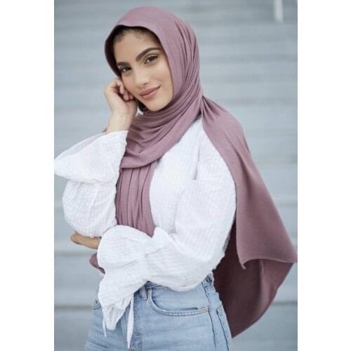 Multicolor Soft Cotton Muslim Headscarf Instant Jersey Hijab Full Cover Cap Wrap Scarf Islamic Shawls Women Turban Head Scarves