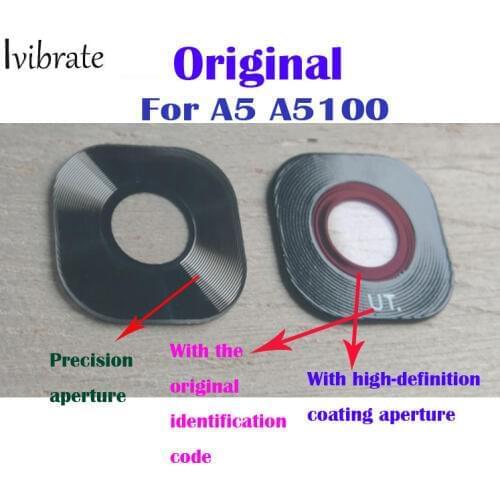 New For Samsung Galaxy A5 A5100 Replacement back rear camera lens glass original A 5 A 5100 glass lens free shipping