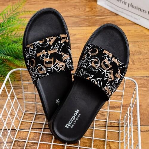 2021 Breathable Home Casual MenS Summer New EVA Lightweight Beach Non-Slip Waterproof Youth Graffiti Slippers