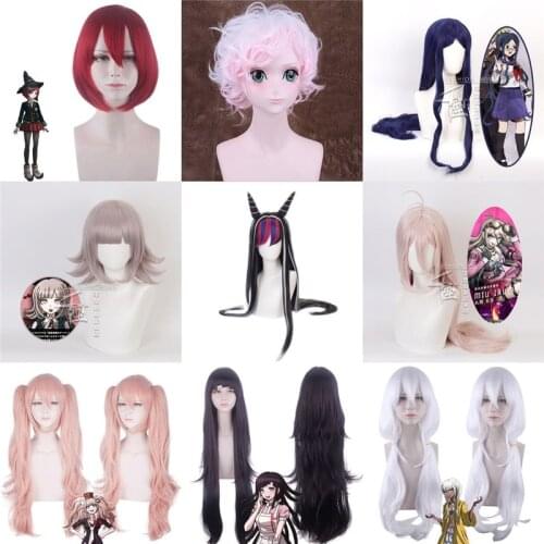 Wig Danganronpa: Trigger Happy Havoc Cosplay Wig Hair Synthetic Cosplay Wig Touko Fukawa Akamatsu Kaede Dangan Ronpa Monokuma