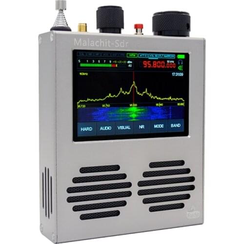 Original 50KHz-2GHz Malahit-SDR Receiver DSP Radio Receiver 3.5" Touch Screen + 5000mAh Battery + Antenna AM SSB NFM WFM