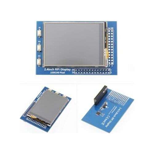 Raspberry Pi 3B+ 2.4 inch 26P SPI TFT LCD Screen with Adapter Board ILI9341 Drive IC 320(RGB)*240