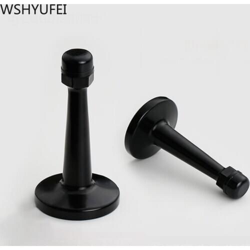 Rubbe Door Stops Wall Mounted Door Stopper Mute Anti-collision door stop With screws Bedroom Home Hardware Doors accessories