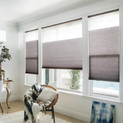 Manual Pattern Cordless Day and Light Honeycomb Blinds Mulitple Color Options Full Blackout Cellular Shades