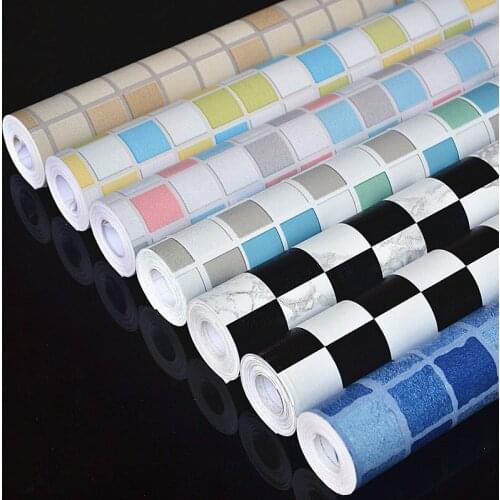 Mosaic Self-Adhesive Wallpaper Wall Sticker Bathroom Cabinet Kitchen Bathroom Oil Proof Sticker
