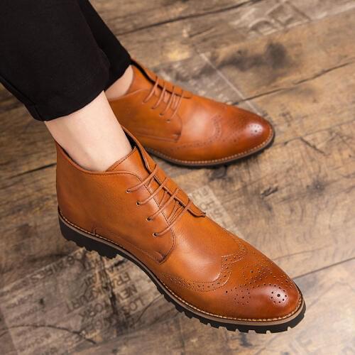 Autumn Fashion Men Casual Shoes Bullock Genuine Leather Flats Male Formal Oxford Dress Shoe Luxury Moccasins Zapatos Hombre