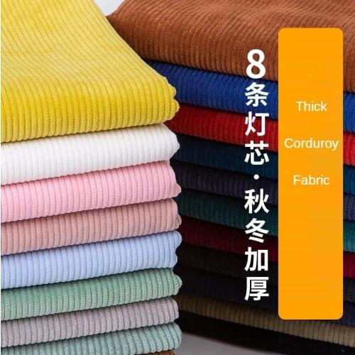 Thickened Corduroy Velvet Fabric for Shirt Clothing Dressed Pants Sofa Cover Pillowcase Sewing Diy Plain Textile By Half A Meter