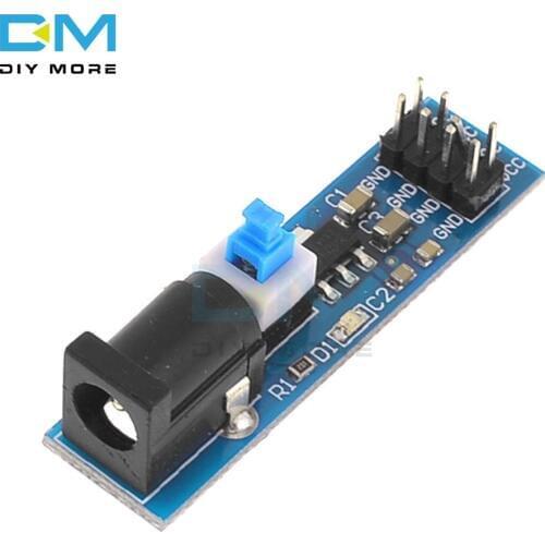 Input 4.75-12V Output 3.3V AMS1117 3.3V Power Supply Board Module with DC Block And Switch Module
