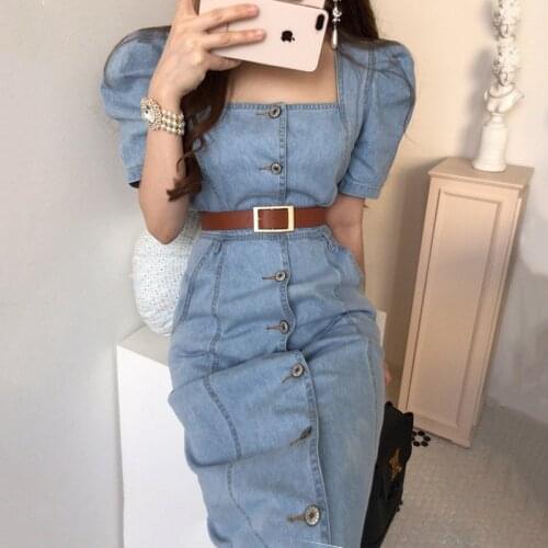 Wakuta Fashion Denim Dresses