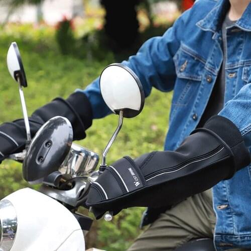 WEST BIKING Bike Handlebar Gloves Windproof Cold Weather Mittens Cycling Hand Warm Cover for MTB Mountain Bike Motorcycle