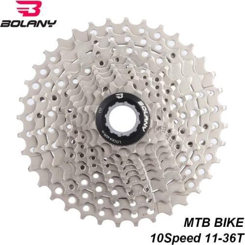 BOLANY 10 Speed Cassette Freewheel Gear Ratio 11-36T MTB Mountain Bike Sprocket Bicycle Accessories For Shimano Cassettes