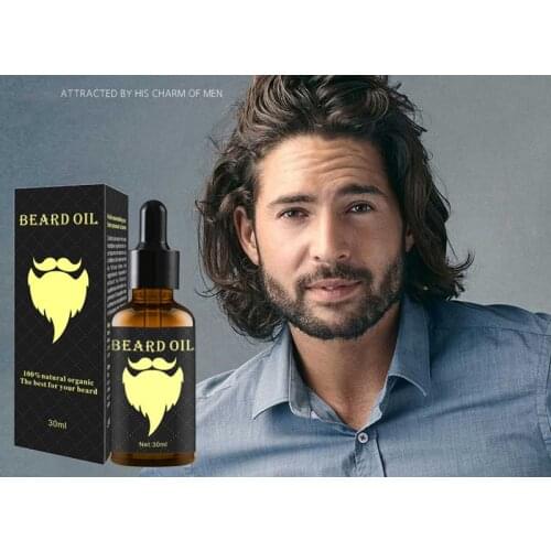 100% Natural Organic Beard Growth Oil Beard Essential Oil Hair Growth Essence Oil Moustache Care TSLM2