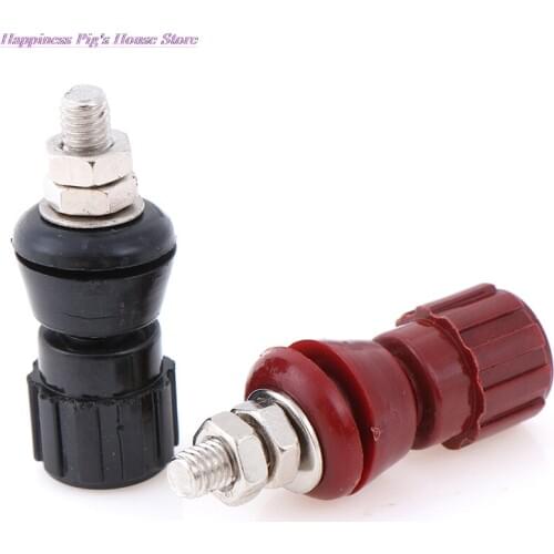 2pcs/1pair Red Black 5MM Copper Posts Terminal Blocks Power Supply Terminals Welding Machine Inverter Post Connector JS107