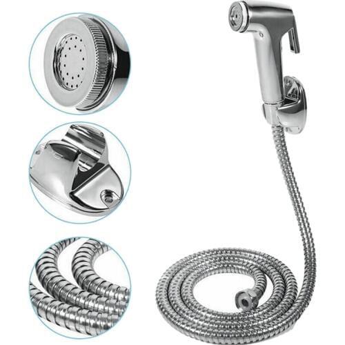 ABUI-Toilet Bathroom Hand Held Handheld Sprayer Shower Bidet Spray Hose Holder