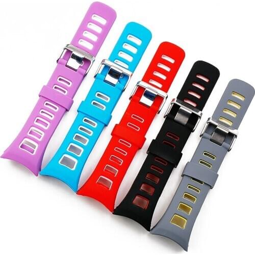 Watch accessories silicone strap mens pin buckle outdoor sports waterproof strap for SUUNTO QUEST rubber strap women watch band