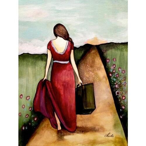 5D DIY Diamond Painting Don't look back Cross Stitch Diamond Embroidery Mosaic Home Decoration Gift