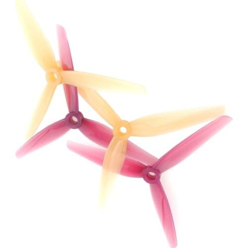 HQPROP Ethix P3 Peanut Butter & Jelly Prop 5130 5.1X3X3 3-Blade PC Propeller for RC FPV Racing Freestyle 5inch 5.1Inch Drones