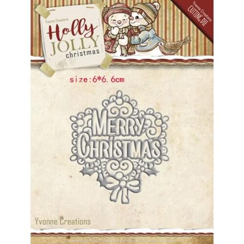 CH 2020 New Arrival merry-christmas Stencil Metal Cutting Dies For Scrapbooking Practice Hands-on DIY Album Card Craft Decoratio