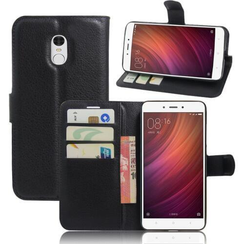 Book Style PU Leather Case Cover for Xiaomi Redmi Note 4/Note 4 Pro/4X Pro Flip Wallet Phone Bags Cases with Stand