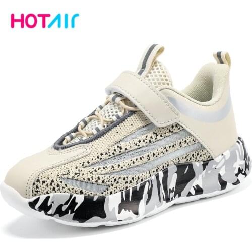 2020 Kids Sport Shoes For Boys Sneakers Boys Girls Casual Lace-Up School Trainers Children Shoes Light Brand Breathable Shoes