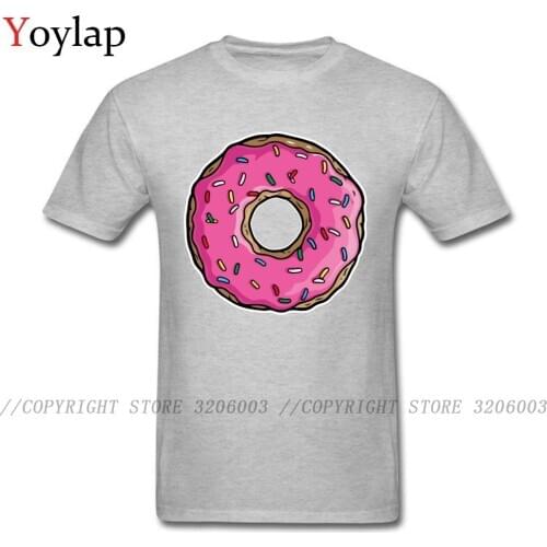 Cheap Party Donut T-Shirt Funny Male 100% Cotton O-Neck Short Sleeve Normal Casual Sweatshirts Tops & Tees