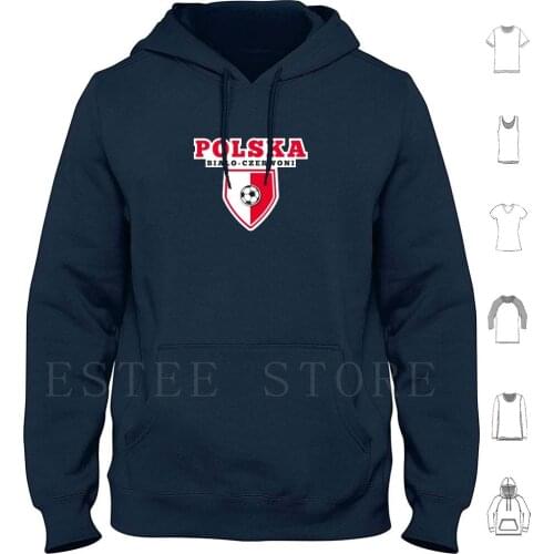 Poslka Football Hoodies Long Sleeve Poland Poland Footbal Poland Soccer Polska Poland Flag Polish Bia ? O Czerwoni Wis