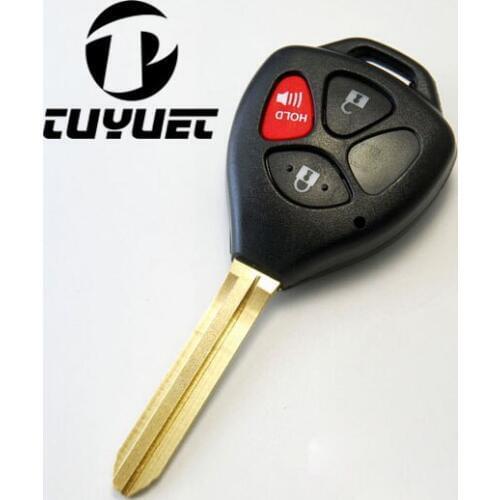 Remote Key Shell 3 Buttons for Toyota Camry Reversal-Band Red Button