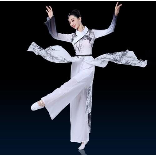 Classical Dance Costume For Adult Chinese Folk Dance Wear Fairy Cheongsam Stage Costume Dancer Outfit Designer Clothes JL2234