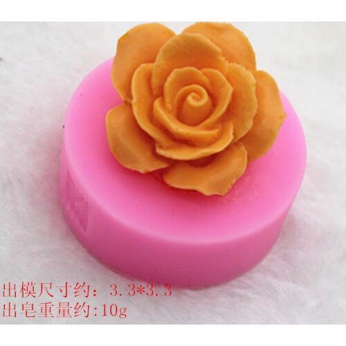 Beauty Flower 3D Rose shaped Silicone Mold Cake Decoration Fondant Cake 3D Mold