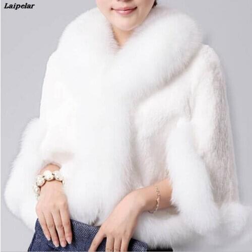 Laipelar Women Layer Cloak Long Faux Fur Shawl Wrap Stole Cape Faux Fur Shawl Wrap Stole Shrug Winter Cover Up Laipelar