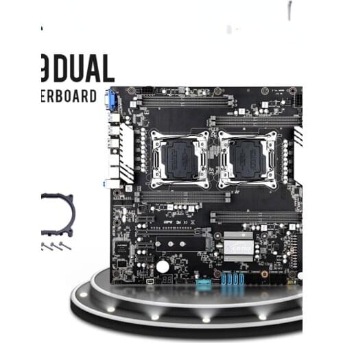 X99 Dual CPU Motherboards Socket Xeon LGA 2011-3 8* DDR4 Up to 256GB Dual Gigabit Ethernet VGA USB3.0,SATA3.0, NVMe M.2
