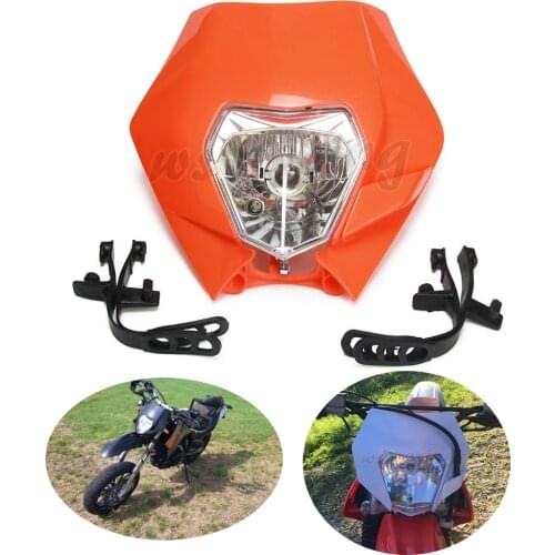 Motorcycle Headlights Universal Headlamp 2016 For KTM EXC EXCF SXF SX XC XCW DUKE SMR Motocross Enduro Dirt Bike Head Light Lamp