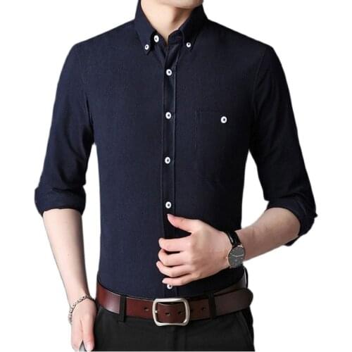 Mens Shirt,Shirts,Shirt,Four Seasons Man, Long-Sleeved Shirt, Shirt,Square Collar,Button Decoration, Fashion Go With Everything