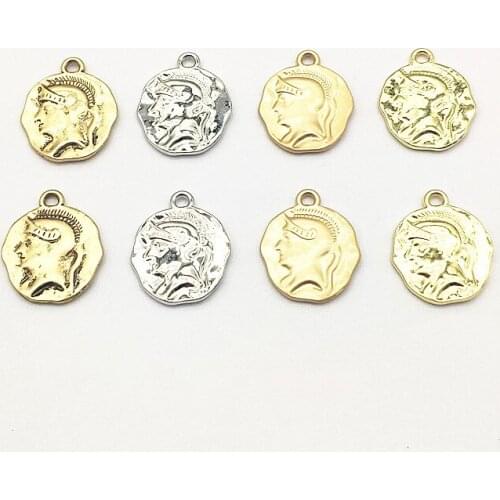 New Arrival! 22x19mm 100pcs Zinc Alloy Round Charm for Handmade Jewelry Necklace/Earring DIY Parts,Jewelry Accessories Findings