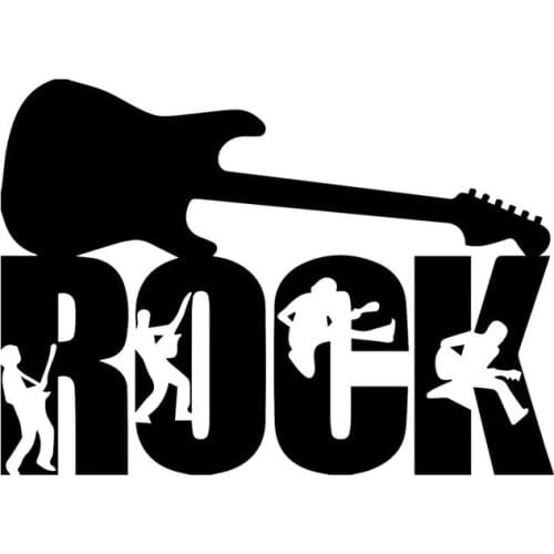 20x14.4CM ROCK Guitar Silhouette Originality Vinyl Decals Car Sticker