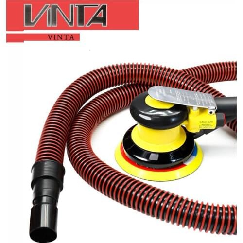 Free Shipping!Pneumatic Polishing Machine Car Polisher Air Sander Car Waxing Machine Dust Absorbing Electric Woodworking Grinder