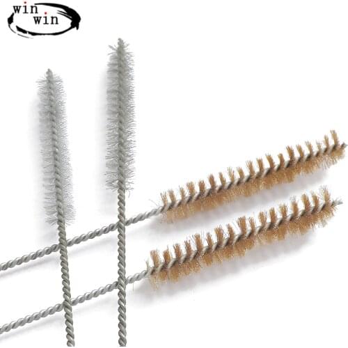 Test Tube Bottle Cleaning Brushes Brass Wire Ring Brush Steel Wire Ring Inner Ring Brush Brass Wire Medium Inner Brush Ring