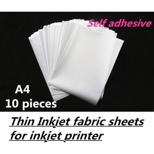 A4 size Waterproof polyester inkjet self adhesive canvas use for indoor decoration painting