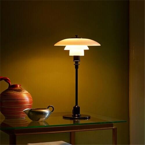 Modern Led Table lamp Glass lampshades Night light for Bedroom Bedside Lamps Living Room home decor lighting Reading Desk Lamp