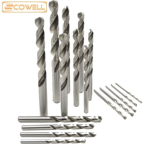 HSS M2 (6542#) DIN338 Twist Drill Bits Cutting Professional Jobber Drill Bit for Metal 1mm,2mm,3mm,4mm,5mm,6mm,7mm,8mm,9mm,10mm